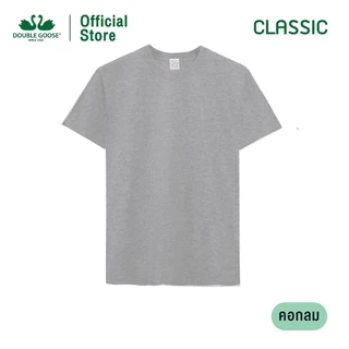 ห่านคู่ เสื้อยืดผู้ชาย คอกลม สีเทาท็อปดาย รุ่น Classic