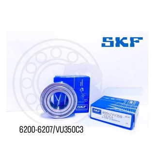 🔥ขายดี🔥 SKF ลูกปืนมอเตอร์ไซค์ เบอร์6200 6201 6202 6203 6204 6205 6206 6207/VU350(C3) ฝาเหล็ก