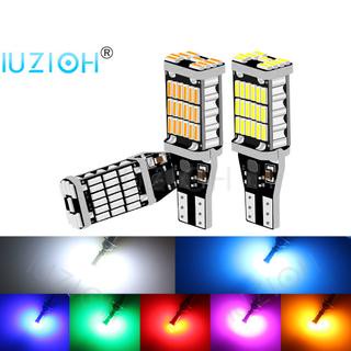 Iuzioh T15 ไฟสัญญาณเลี้ยว LED W16W 921 920 912 DC12v 4014 สําหรับรถยนต์ รถจักรยานยนต์ DC12v