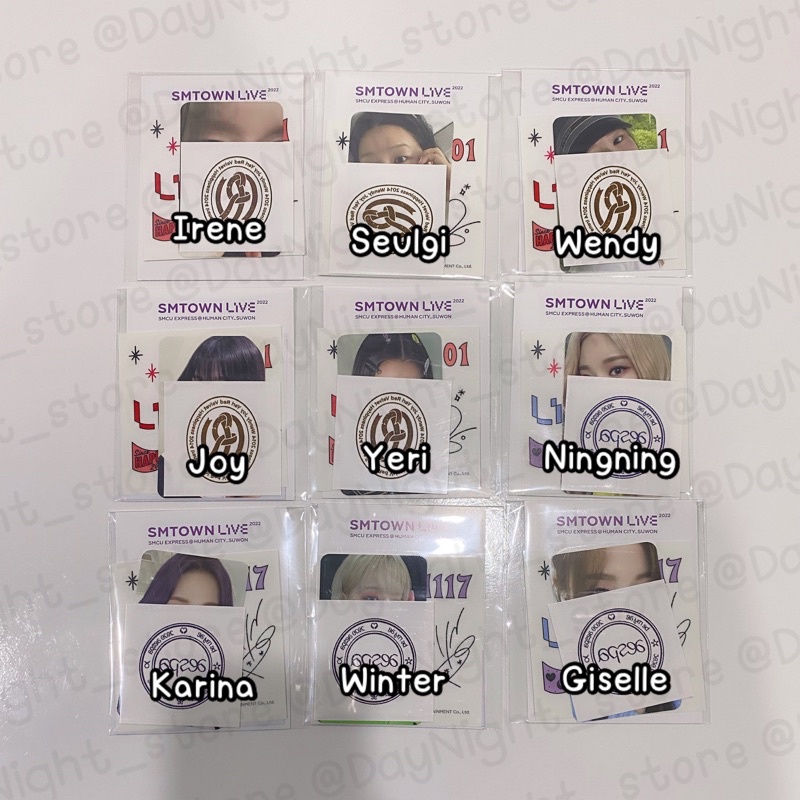 [อ่านก่อน]พร้อมส่ง🔅- Red Velvet, aespa - AR tattoo Sticker Set : Smtown live 2022 : @Human City_Suwo