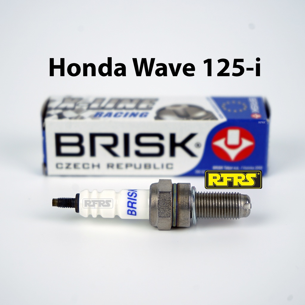 หัวเทียนBRISK X-Line 4 เขี้ยวแกนเงิน Honda Wave 125-i  (8X21ROA)xline Spark Plug Made in EU