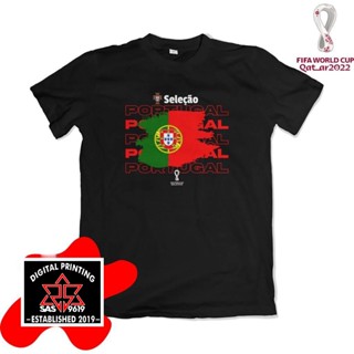 เสื้อยืด พิมพ์ลาย Portugals 2022nd World Cup 1355 สําหรับผู้ชาย