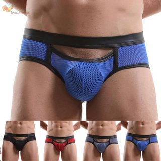 ใหม่ S~XL ตาข่าย ชุดชั้นใน กางเกงชั้นใน ผู้ชาย เซ็กซี่ เปลือยหลัง Jockstrap ก้น