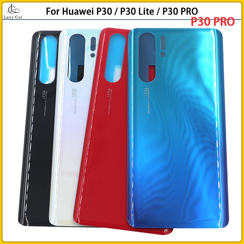 ใหม่สําหรับ Huawei P30 P30Pro ELE-L09 L29 แบตเตอรี่ปกหลัง 3D แผงแก้ว P30 Pro ด้านหลังแบตเตอรี่กรณีกา