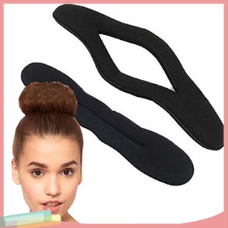 LK❈2Pcs Magic Sponge Clip Foam Donut Hair Styling Bun Curler Tool Maker Ring Twist