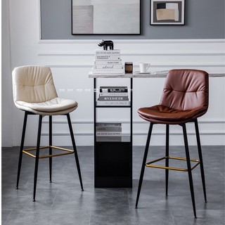 เก้าอี้บาร์ทรงสูง Bar chair home modern minimalist