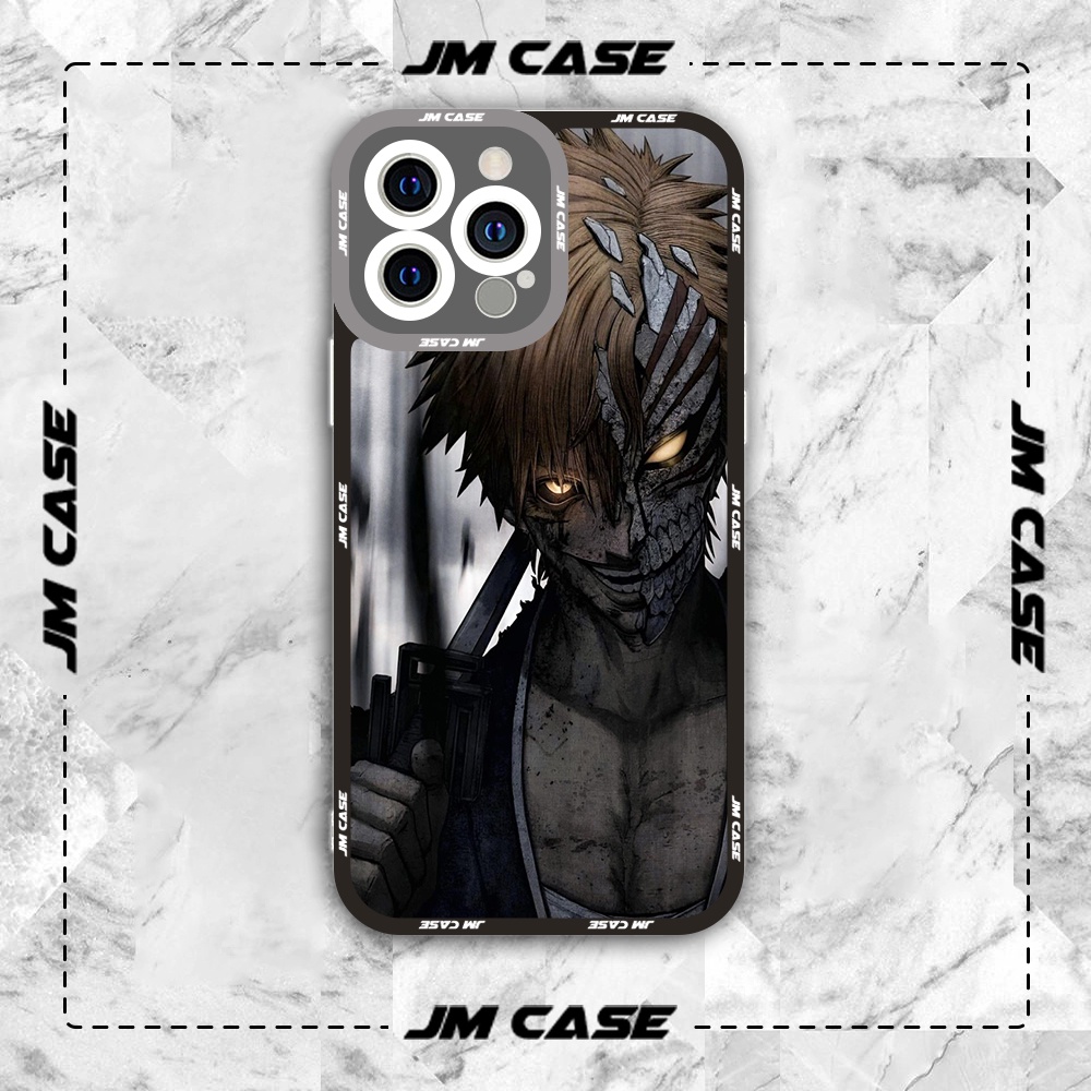 JMCase Kurosaki Ichigo Bleach Manga Anime Square Edge iphone และ samsung xiaomi oppo Case