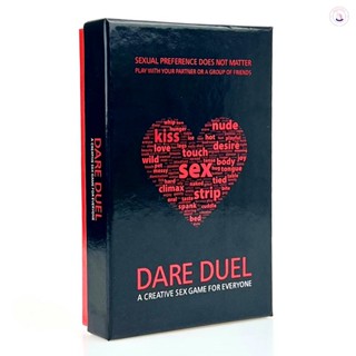 การ์ดเกม Dare Duel KISS LOVE SEX เวอร์ชั่นภาษาอังกฤษ โรแมนติก สําหรับคู่รัก