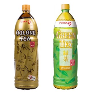 POKKA ชาเขียวกลิ่นมะลิ/ชาอู่หลง 1.5 ลิตร Pokka Green Tea  Jasmine/ Oolong Tea 1.5 l