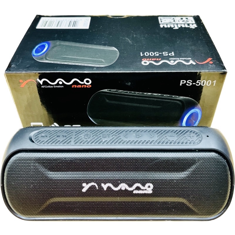 ลำโพงบลูทูธกันน้ำเสียงดีมาก NANO#IPX5PS-5001