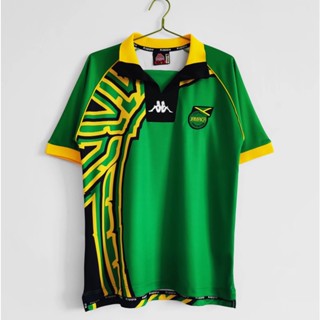 เสื้อกีฬาแขนสั้นลําลอง ลายทีมชาติฟุตบอล Jamaica 1998 season AAA สไตล์วินเทจ ไซซ์ S-XXL