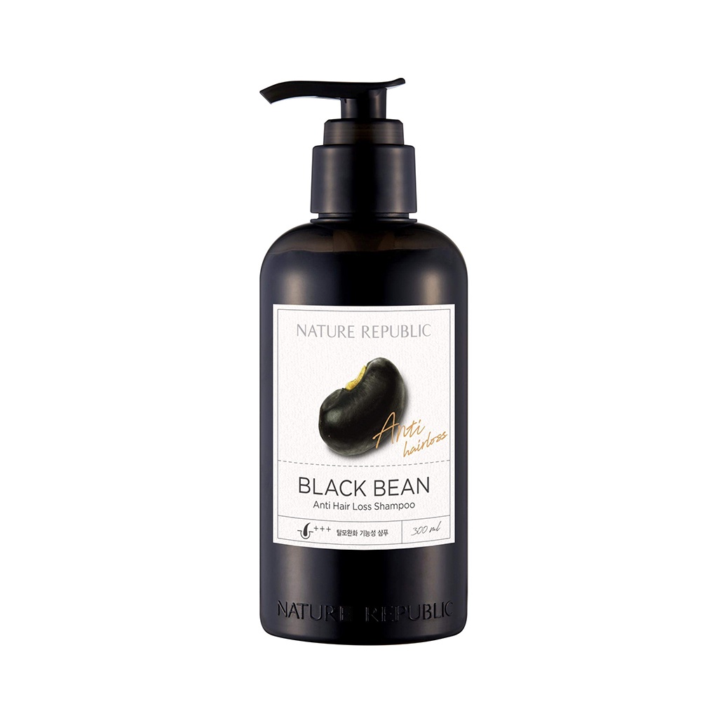 nature republic black bean ถั่วดำ anti hair loss shampoo แชมพู 300ml