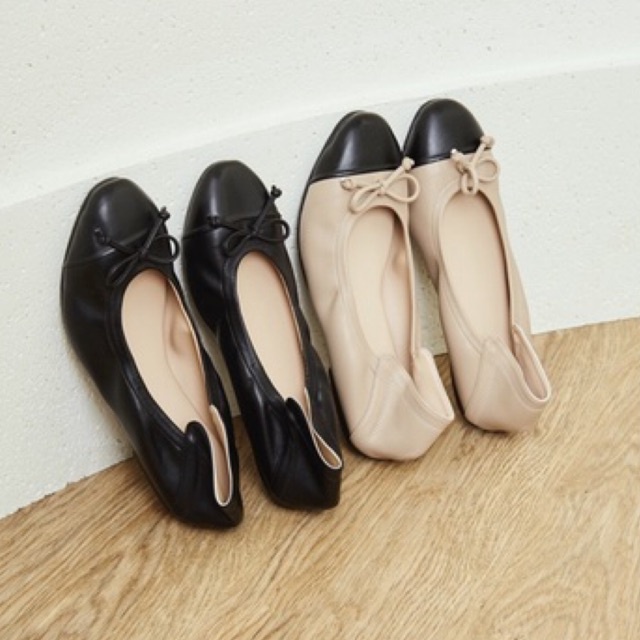 Peucha Hideko two-tone รองเท้าคัทชูพื้นนุ่มใส่สบาย