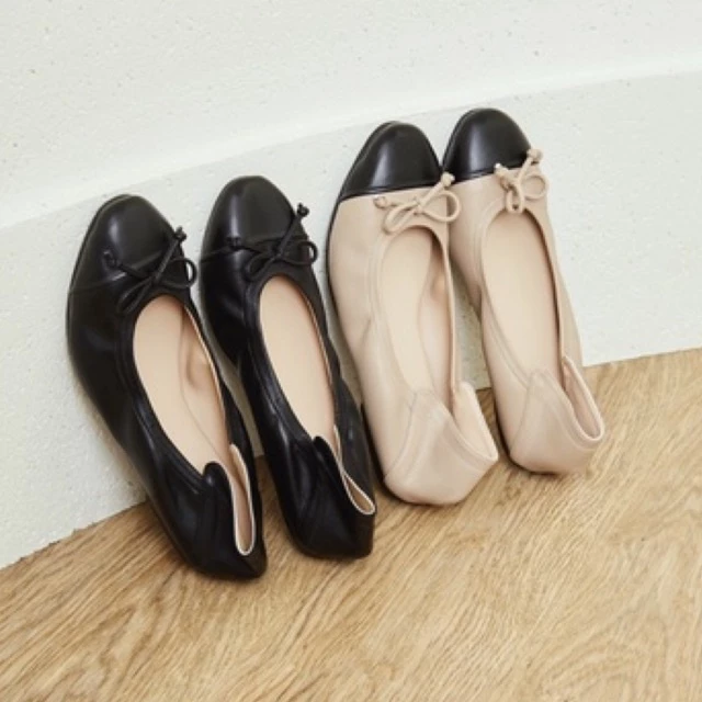 Peucha Hideko two-tone รองเท้าคัทชูพื้นนุ่มใส่สบาย