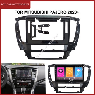 กรอบเครื่องเล่น DVD GPS MP5 Android 2 Din 9 นิ้ว สําหรับ MITSUBISHI Pajero 2020 2021