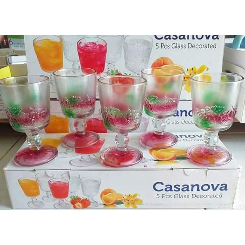 Casanova Glass Shot 5 ชิ้นต่อกล่อง