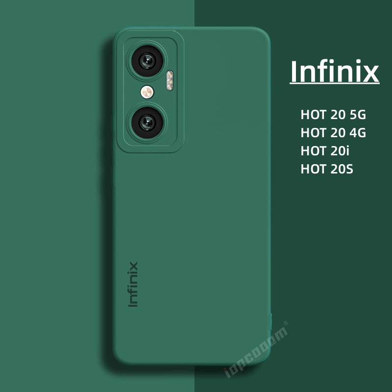 เคสซิลิโคนนิ่ม สีพื้น สําหรับ Infinix HOT 20S 20i 30i 20 30 Play NFC 5G 4G