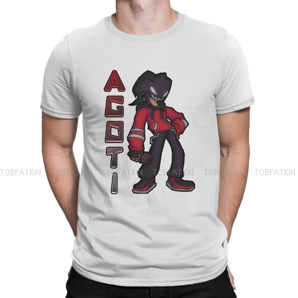 Top Tees Agoti Mod Harajuku TShirt Friday Night Funkin FNF เพลงเด็กพิมพ์สบาย T เสื้อผู้ชายแขนสั้น Sp