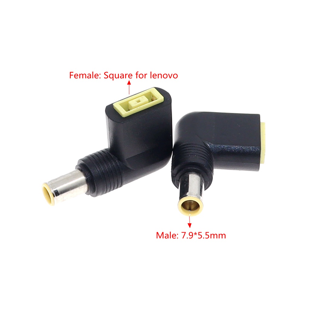 DC Square USB Plug หญิง 7.9x5.5 มม.ชายอะแดปเตอร์แปลงขั้วต่อสายสําหรับ Lenov o Thinkpad Charger Adapter