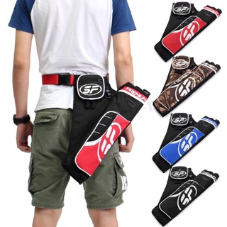 Archery Arrow Quiver กระเป๋าไนล่อน 3 ท่อ 24 ชิ้น สําหรับฝึกซ้อมยิงธนู