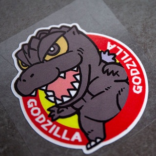 น่ารัก Godzilla สะท้อนแสงรถจักรยานยนต์ร่างกายหมวกกันน็อคกระจกสติกเกอร์ตกแต่ง JDM ไดโนเสาร์กันน้ําประตูรถหน้าต่างรูปลอก