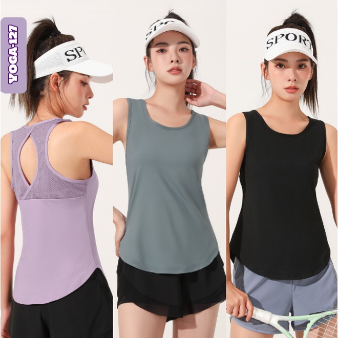 ArayaLady เสื้อกล้ามกีฬา เสื้อออกกำลังกายผู้หญิง เสื้อคลุมบรา​ ​เนื้อผ้าแห้งไว YOGA-127