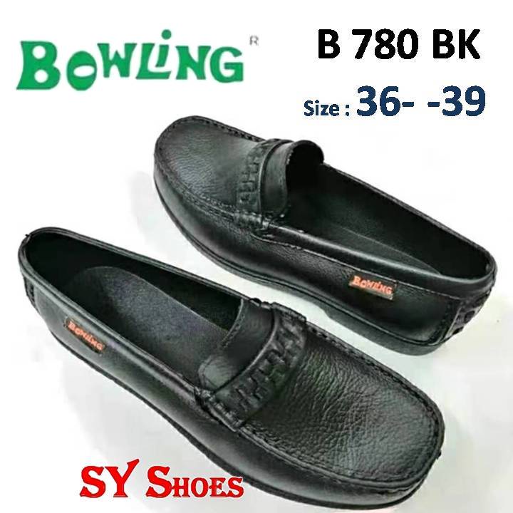 (SY Shoes) "Bowling" Women PVC Black Slip-On Shoes/Kasut Getah Hitam Sarung Perempuan (B 780 BK)