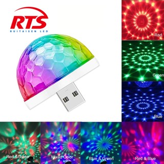 [พร้อมส่ง] ไฟเวที Led คริสตัลบอล ขนาดเล็ก หมุนได้ ควบคุมด้วยเสียง คุณภาพสูง สําหรับรถยนต์ 1 ชิ้น