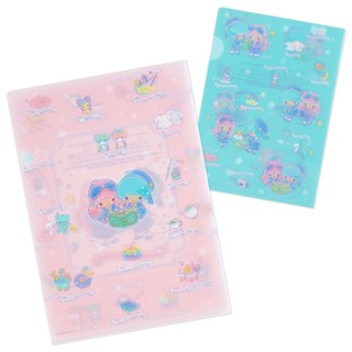 [ส่งตรงจากญี่ปุ่น] Sanrio Little Twin Stars ชุดแฟ้มใส (ดีไซน์หนังสือภาพ) ญี่ปุ่น ใหม่