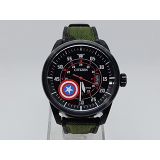 นาฬิกา CITIZEN MENS AW1367-05W MARVEL CAPTAIN AMERICA ECO DRIVE (ใหม่) ไม่มีกล่อง