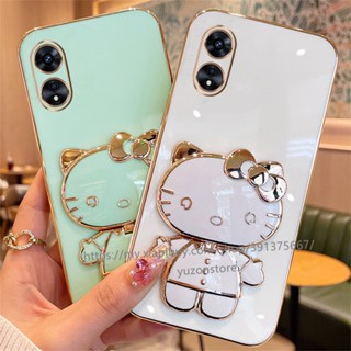 เคส OPPO A17 A17k A77s A77 A57 A96 A76 Find X5 X3 Pro 5G Phone Case ฟังก์ชั่นแม่เหล็ก ใหม่ เคสโทรศัพท์ ฝาหลัง กันน้ํา พร้อมที่วางกระจก KT