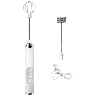 Handheld Whisk  Beater Foamer Restaurant USB Rechargeable 3 Gears Cafe Coffee Blender Mixer Electric Milk Frother