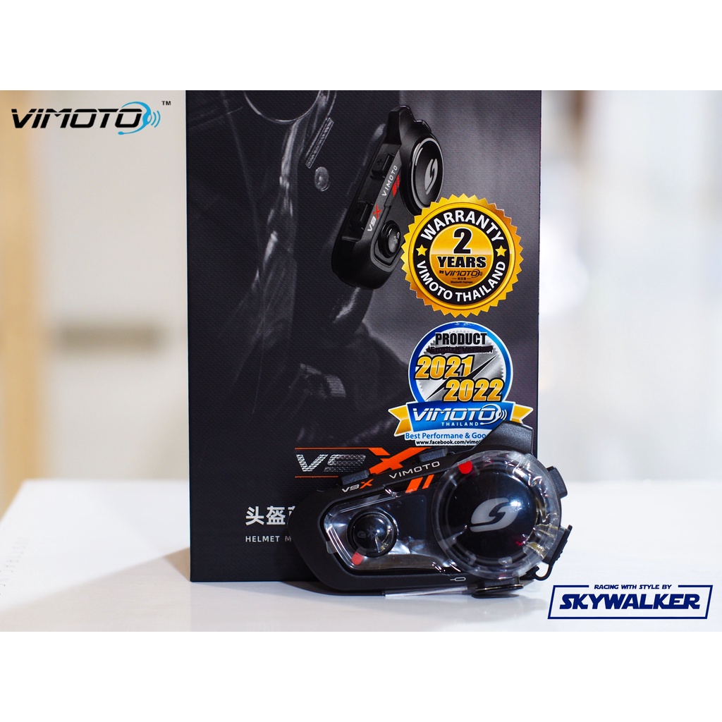 🔥🔥ผ่อน0% นานสูงสุด10เดือน🔥🔥 บลูทูธติดหมวกกันน็อค VIMOTO BLUETOOTH รุ่น V9X SOUND BY JBL