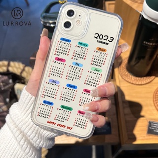 เคส Vivo Y35 Y22 Y16 Y02S Y20 Y22S Y17 Y21 Y15S Y15A Y15 Y12 Y12A Y11 Y71 Y91C Y91i Y1S Y30 Y51 Y72 Y75 Y76 Y76S Y85 Z1 เคสโทรศัพท์ซิลิโคนลายปฏิทิน 2023 อันทันสมัย