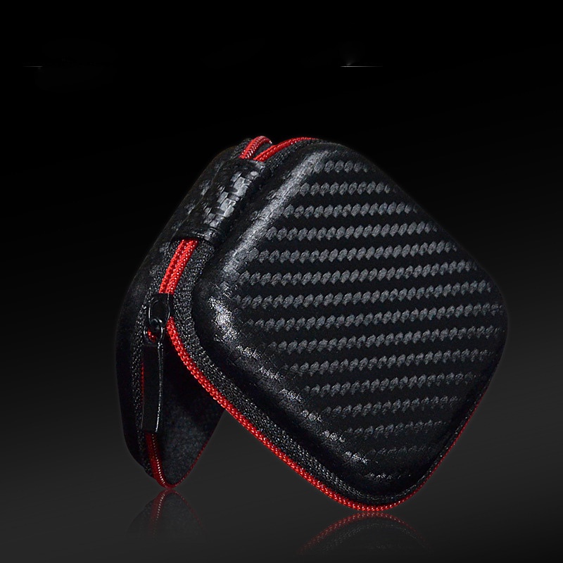 Kz กระเป๋าเคสหนัง PU แบบพกพา สําหรับใส่จัดเก็บหูฟัง SD Card