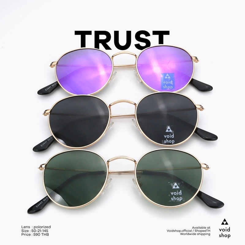 Void : สาววินเทจสาวเท่รีบคว้าเอาไว้ Trust classic Sunglasses by VOIDSHOP LENS POLARIZED