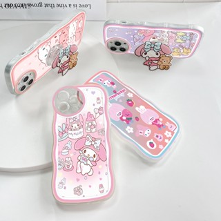 【ฟรี ที่วางโทรศัพท์】OPPO A15 A15S A16 A17 A17K A37 A37F NEO 9 A39 A57 A83 2016 เคสออปโป้ สำหรับ Soft TPU Clear Case การ์ตูน Melody เคส เคสโทรศัพท์ เคสมือถือ เคสนิ่ม Big Wave Shockproof Cover
