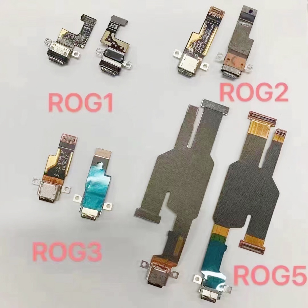 สาย USB Flex สําหรับ ASUS Rog โทรศัพท์ 1 ZS600KL Rog 2 ZS660KL Rog 3 ZS661KS Rog 5 ZS673KS USB Charg