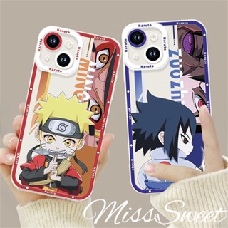 เคสโทรศัพท์มือถือ TPU แบบนิ่ม ลายการ์ตูนนารูโตะ Sasuke สําหรับ iPhone 14 13 12 11 Pro Max X XR Xs Max 8 7 6 6s Plus SE 2020