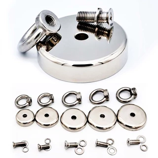 แม่เหล็กตกปลา แม่เหล็กเก็บของ ทำจากแม่เหล็กแรงดูดสูง magnet Neodymium แข็งแรง ทนทาน สินค้าพร้อมส่ง
