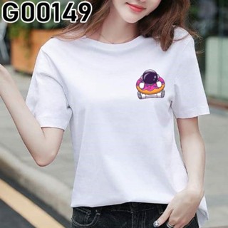 เสื้อยืด PROMOSI HEBAT STOK BERSEDIA G00149 ANGKASAWAN NASA SPACEMAN ASTRONAUT PUTIH BAJU COMEL BESAR MERAH_45