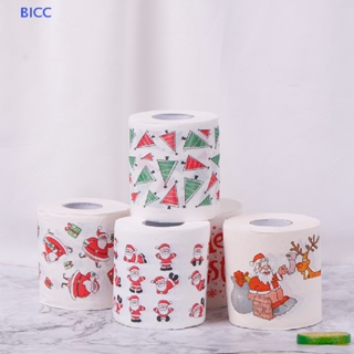 BI Christmas Table Napkin Home Santa Claus Bath Toilet Roll Paper Xmas Decor Tissue CC