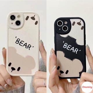 เคสสำหรับ Redmi Note 11 11S 10 10S 9S 9 8 7 10C 10A 9C 9A 9T X3 NFC GT M3 Pro 5G 4G รูปไข่ Big Eye Soft เคสโทรศัพท์ Motif หมีน่ารักครึ่งหน้า