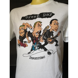 เสื้อยืดเสื้อวงนำเข้า Green Day Insomniac 1995 Tour Album Punk Rock Skate Style Vintage Gildan T-Shirt_35