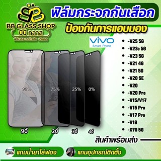 ฟิล์มกระจกเต็มจอกันเสือก(กันคนมอง) VIVO V21 4g 5g / V20 pro / V15 pro / V17 pro / V19 / S1 / S1 pro