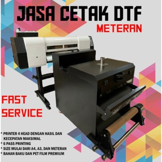 Dtf สติกเกอร์โลโก้ PER METER 58x100 ซม. สําหรับเครื่องพิมพ์ TRANSFER FILM Unit A3 A4 A5 ONE DAY SERVICE