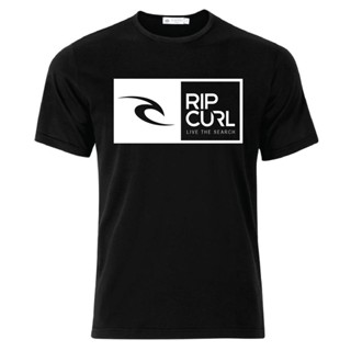 เสื้อยืดครอป [พร้อมส่ง] เสื้อยืดผ้าฝ้าย 100% พิมพ์ลายโลโก้ RIP CURL โอเวอร์ไซซ์ ของขวัญคริสต์มาส สําหรับผู้ชาย XS-6