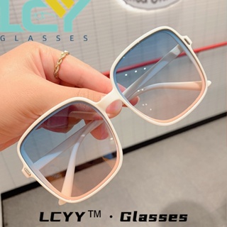 Lcyy2023 ใหม่ แว่นตากันแดดแฟชั่น ทรงสี่เหลี่ยม ป้องกันรังสีอัลตราไวโอเลต สไตล์เรโทร 97067