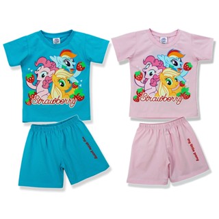 My Little Pony ชุดเซ็ทเด็ก 2-5 ขวบ ชุด เสื้อ กางเกง โพนี่ จาก NADreams ผ้าคอตตอนสแปนเด็กซ์ เนื้อผ้านุ่มมาก รุ่นเด็กเล็ก