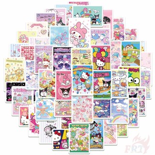 SANRIO 60 ชิ้น / ชุด ❉ ซานริโอ้ โปสเตอร์สติกเกอร์ Comics Magazine Series 02 ขนาดเล็ก ❉ สติกเกอร์แฟชั่น กันน้ํา ลาย Doodle DIY